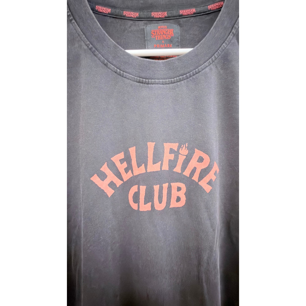 NWT Netflix Stranger Things x Primark Hellfire Club Graphic Tee - XL