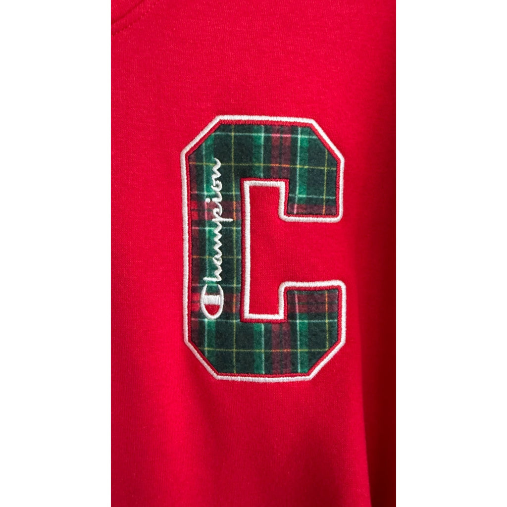 NEW Champion Men’s Plaid Hoodie Sweatshirt – Adult Extra Large XL