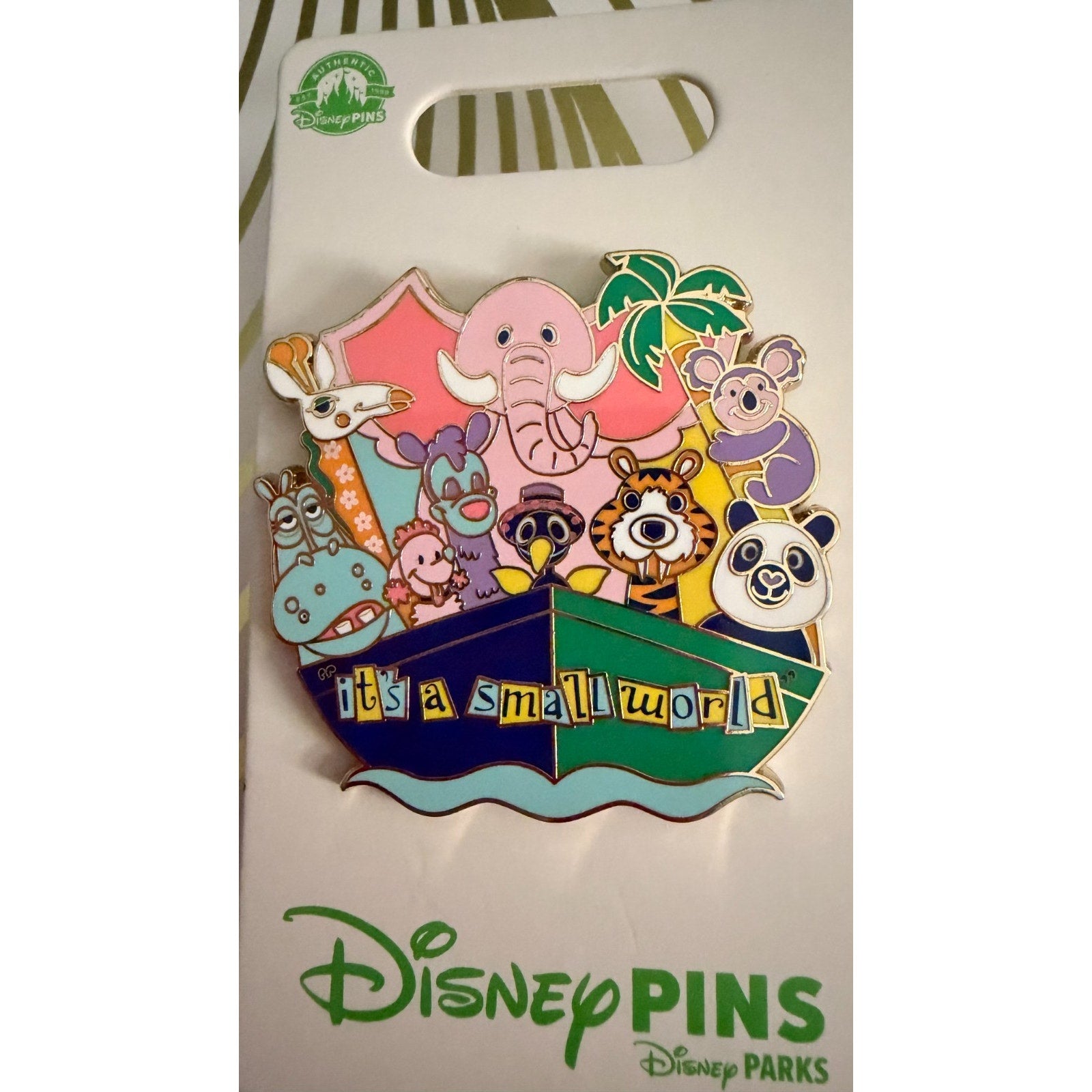 Disney Parks 2023 It’s a Small World Animals on Boat Pin - NEW