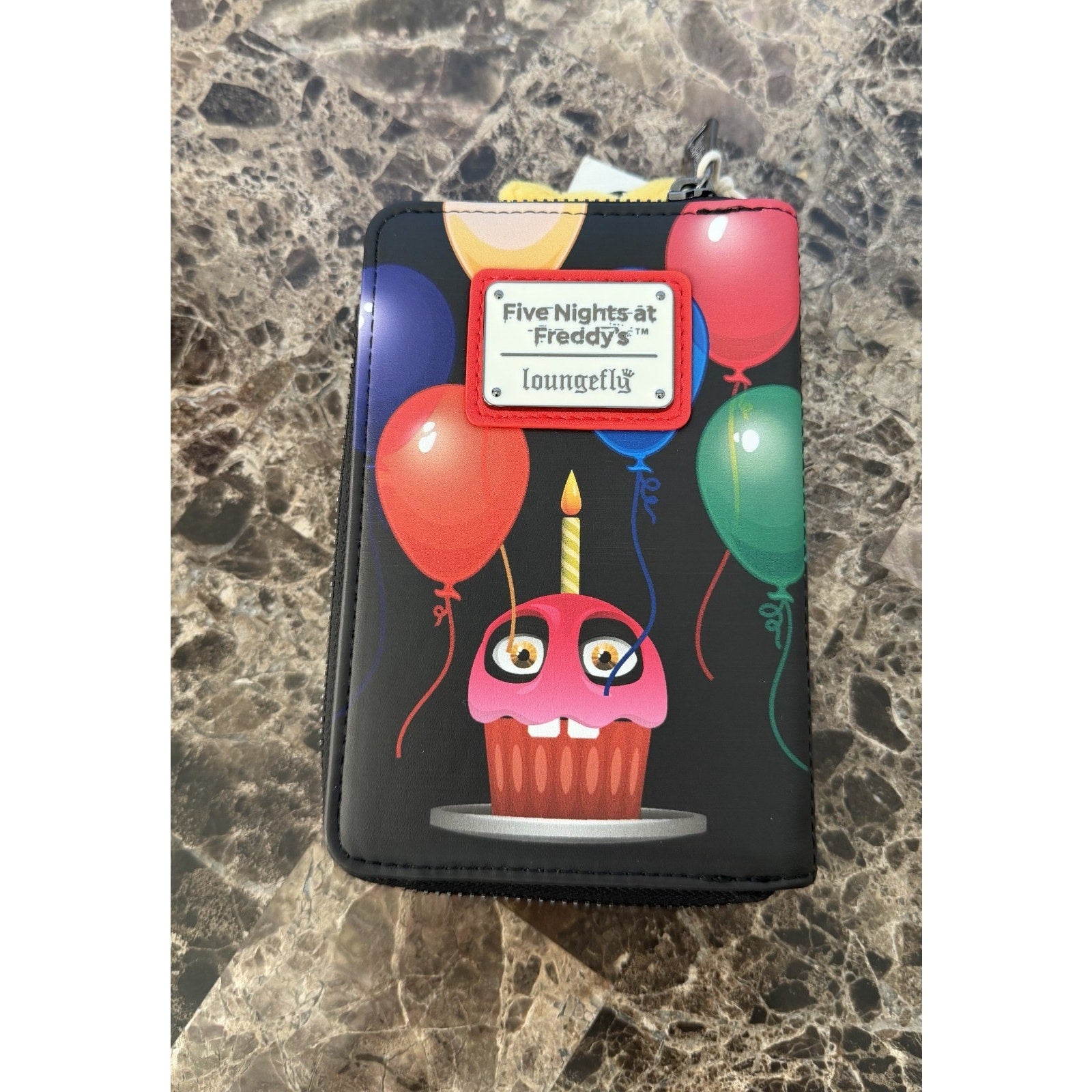 Loungefly Five Nights at Freddy's Chica Plush Small Zip Wallet NWT