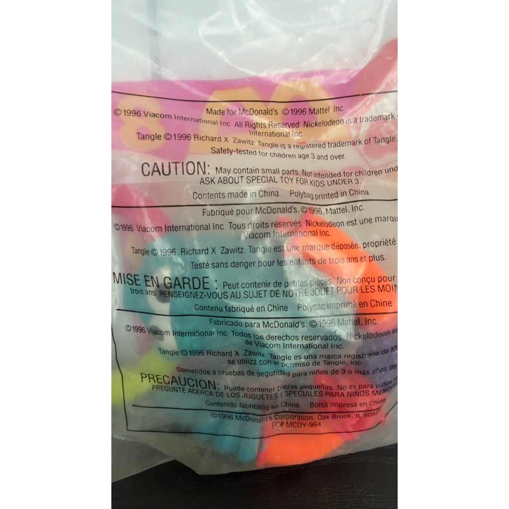 1997 Nickelodeon Tangle Twist-A-Zoid #8 — McDonald's Happy Meal Toy NIP