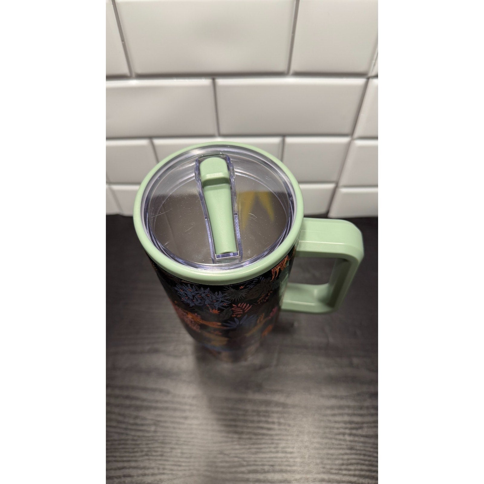 Kirklands Tiger Print 40 oz Tumbler NEW