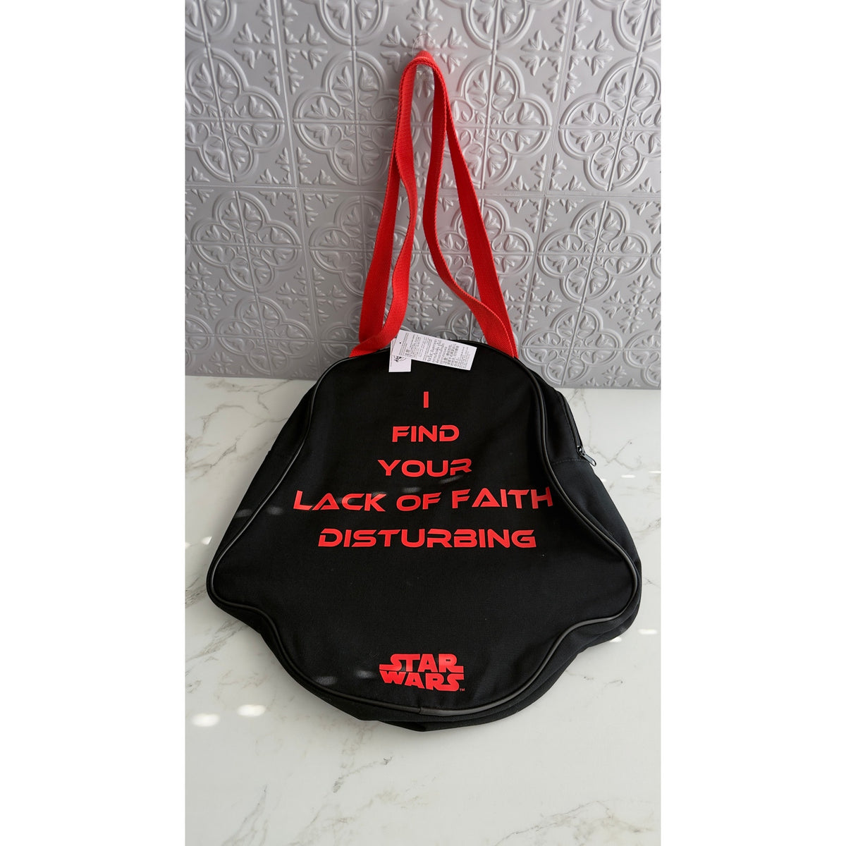 Disney Parks Star Wars May the 4th 2026 Darth Vader Helmet Canvas Tote Bag NWT