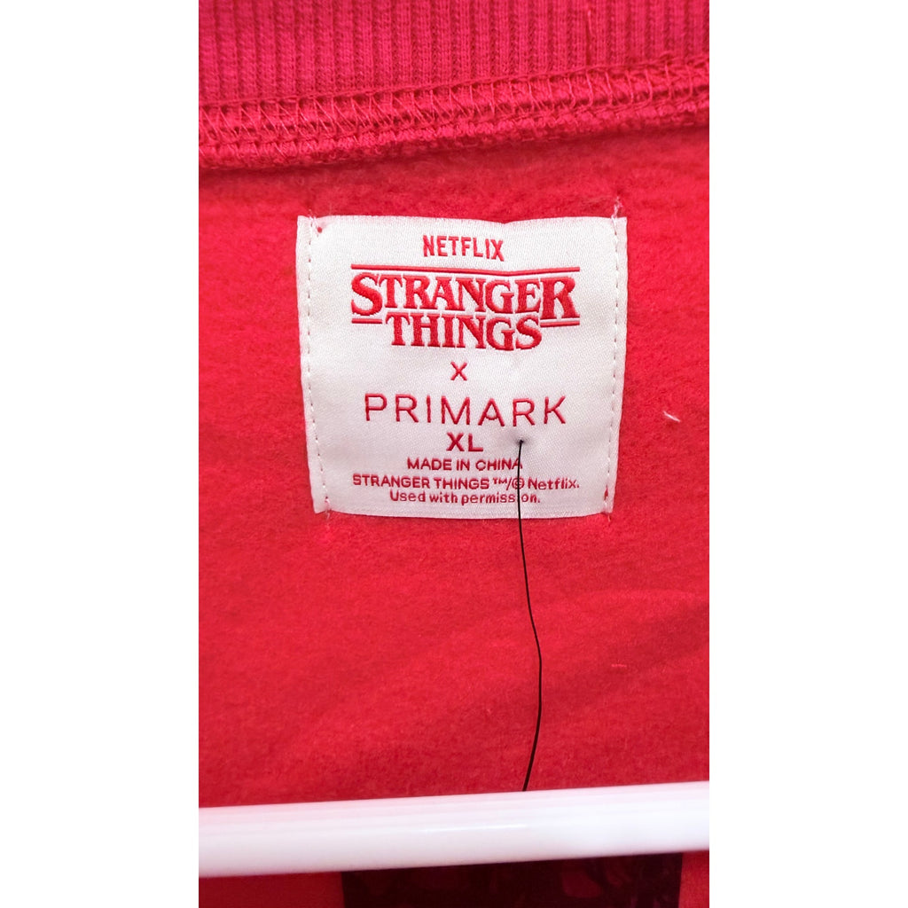 NWT Netflix Stranger Things x Primark WSQK Radio Crewneck - Size XL