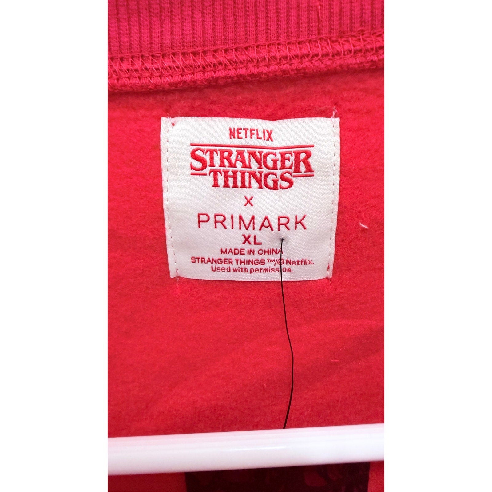 NWT Netflix Stranger Things x Primark WSQK Radio Crewneck - Size XL