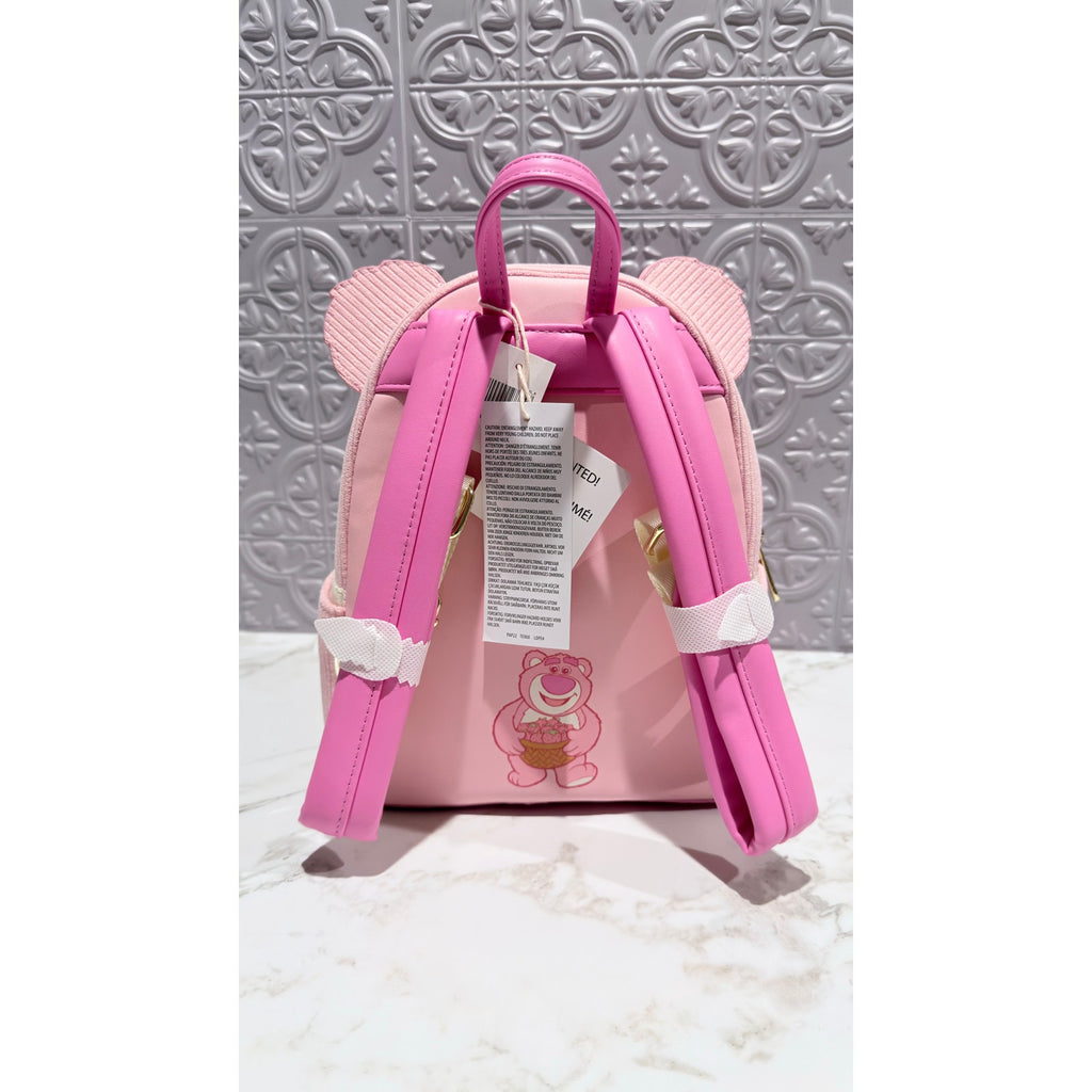 Disney Parks x Loungefly "Toy Story" Pastel Corduroy Lotso Mini Backpack NEW