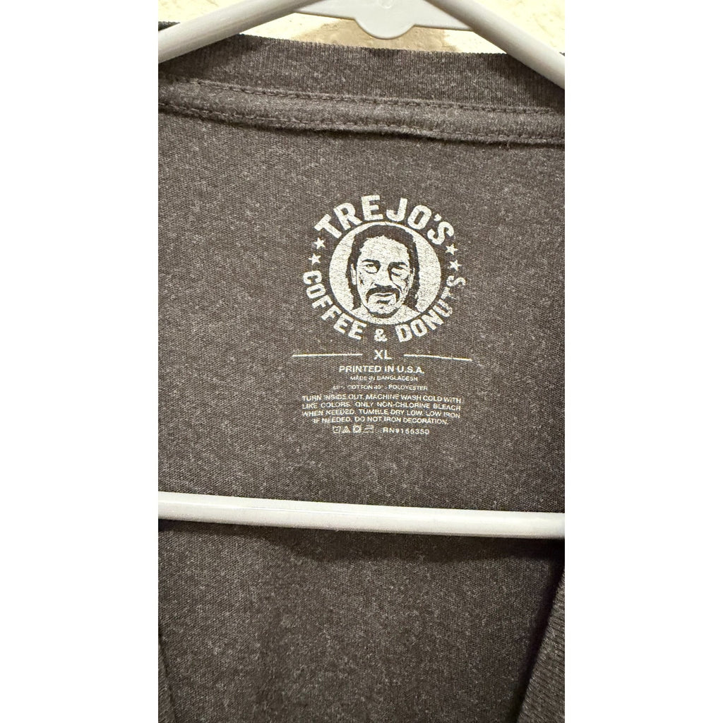Trejo’s Donuts Black Graphic T-Shirt - Danny Trejo - Unisex XL - Preowned