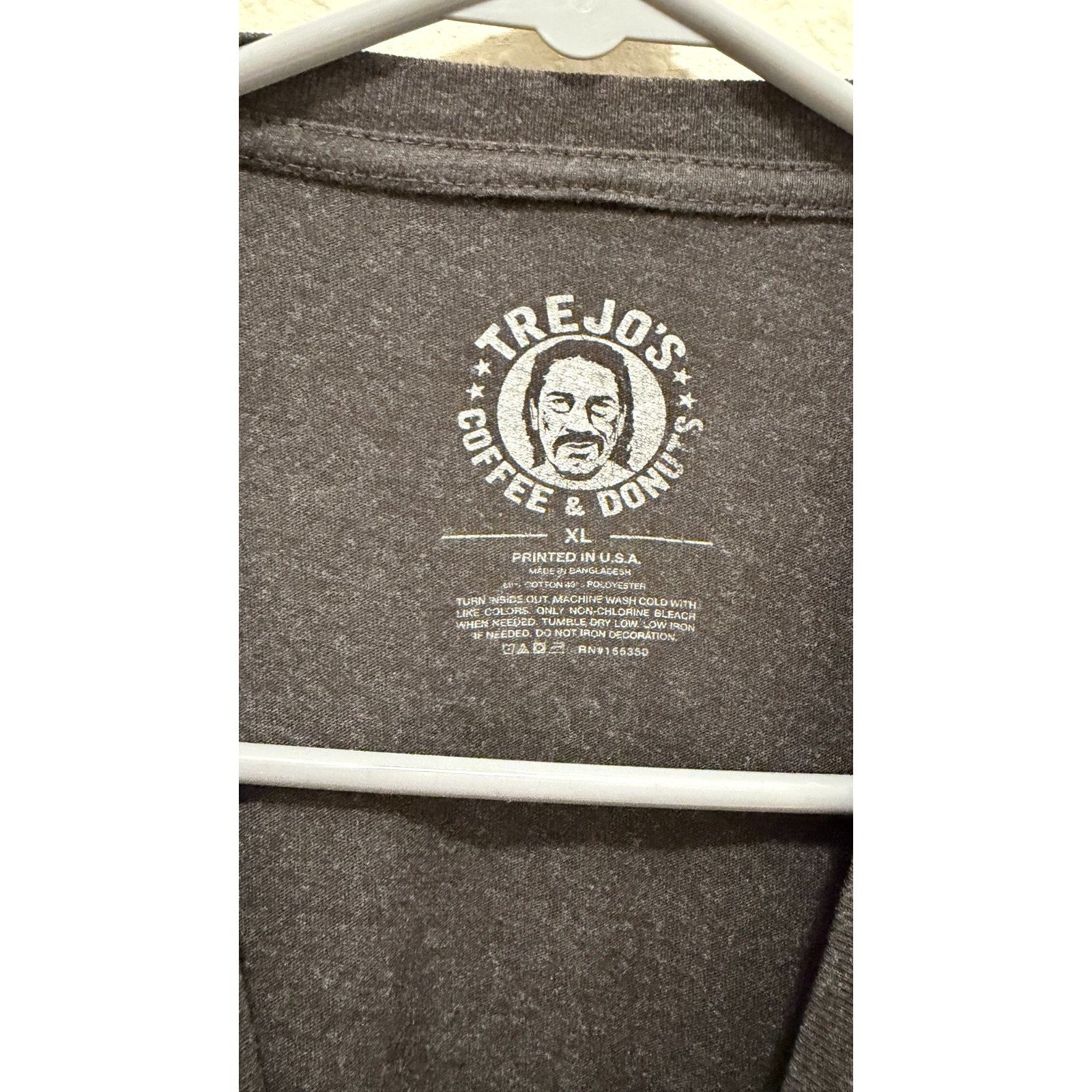 Trejo’s Donuts Black Graphic T-Shirt - Danny Trejo - Unisex XL - Preowned