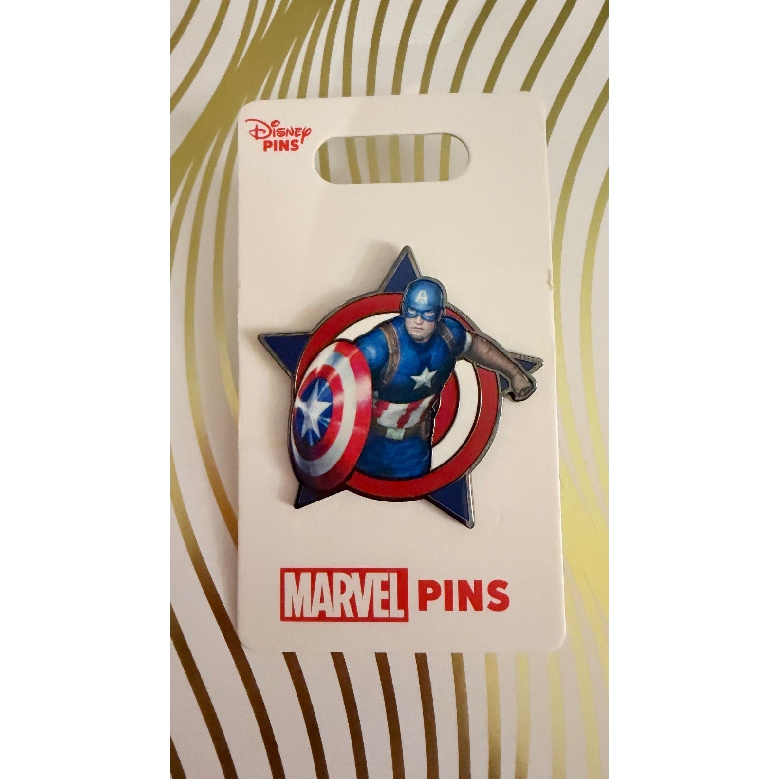 NEW Disney Parks Captain America "Star & Shield" Pin