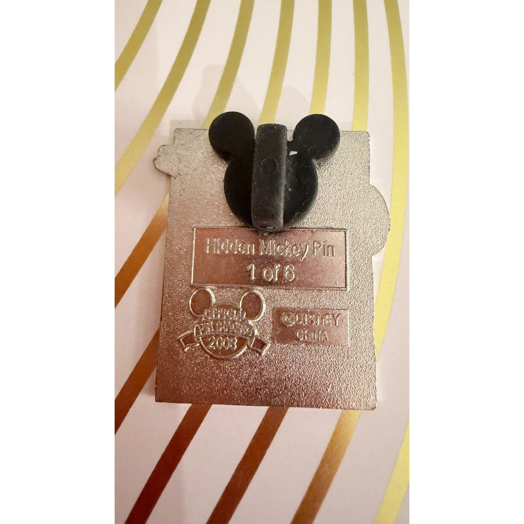 Disney Parks 2008 Hidden Mickey 1/6 California Chip Pin