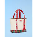 NEW Old Navy x Disney Small Red Plaid Tartan Tote Bag Mickey Mouse Canvas