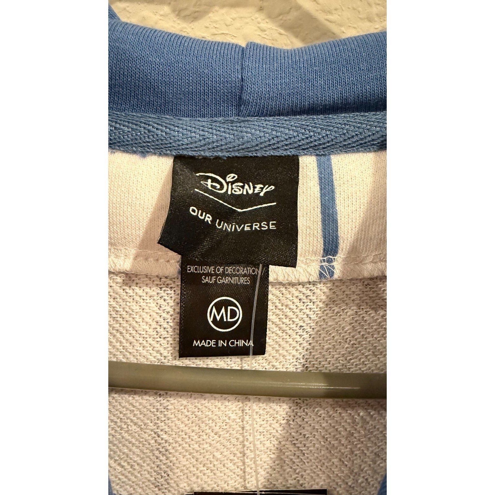 Disney Lilo & Stitch Ohana Hooded Baseball Jersey - Adult Medium NWT