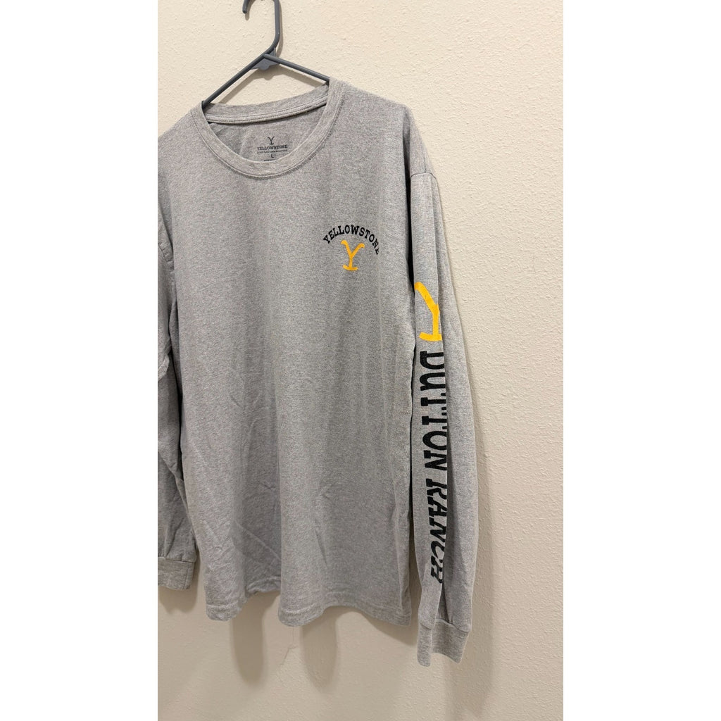 Yellowstone TV Show "Dutton Ranch" Long Sleeve Shirt - Men’s Large - Preowned