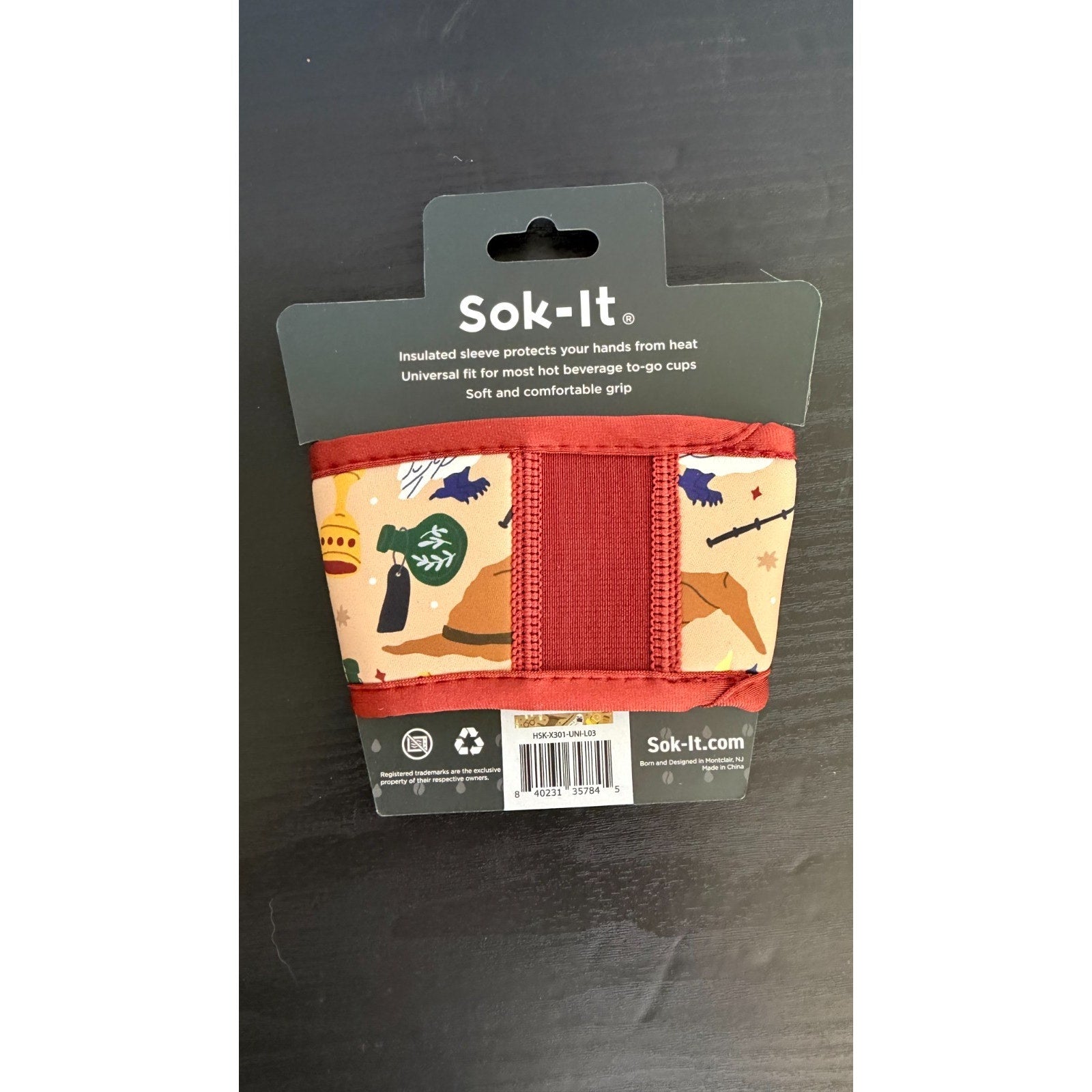 HotSok "Horcrux" Insulated Hot Coffee Sleeve - Reusable Wizard Theme NWT