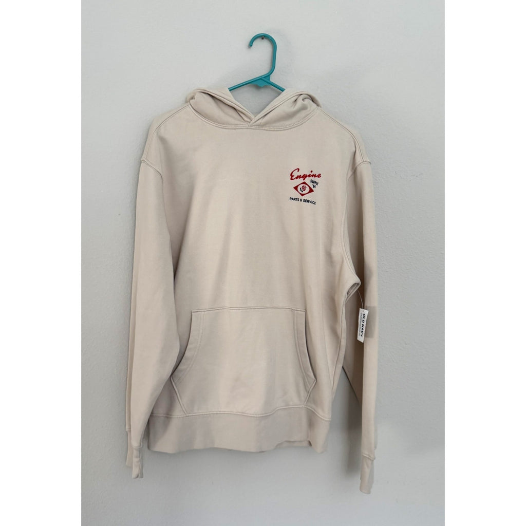NEW Old Navy Graphic Rotation Hoodie Engine '94 Moto Parts & Service Adult Large