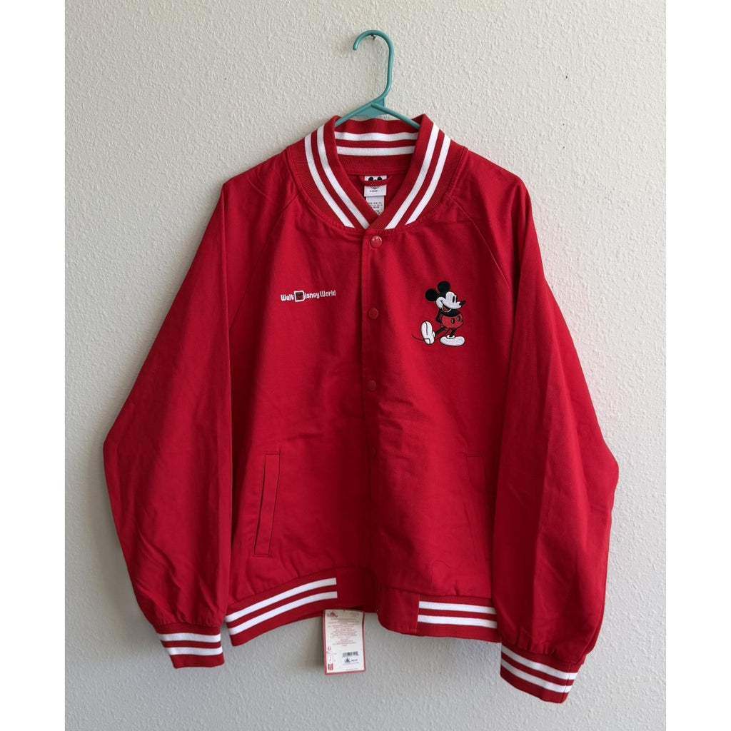NEW Walt Disney World Red Varsity Jacket – Vintage Inspired – Adult Large