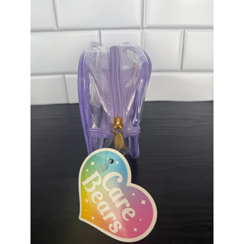 Care Bears "Rainbow Ride" Pencil Pouch - Purple - NWT