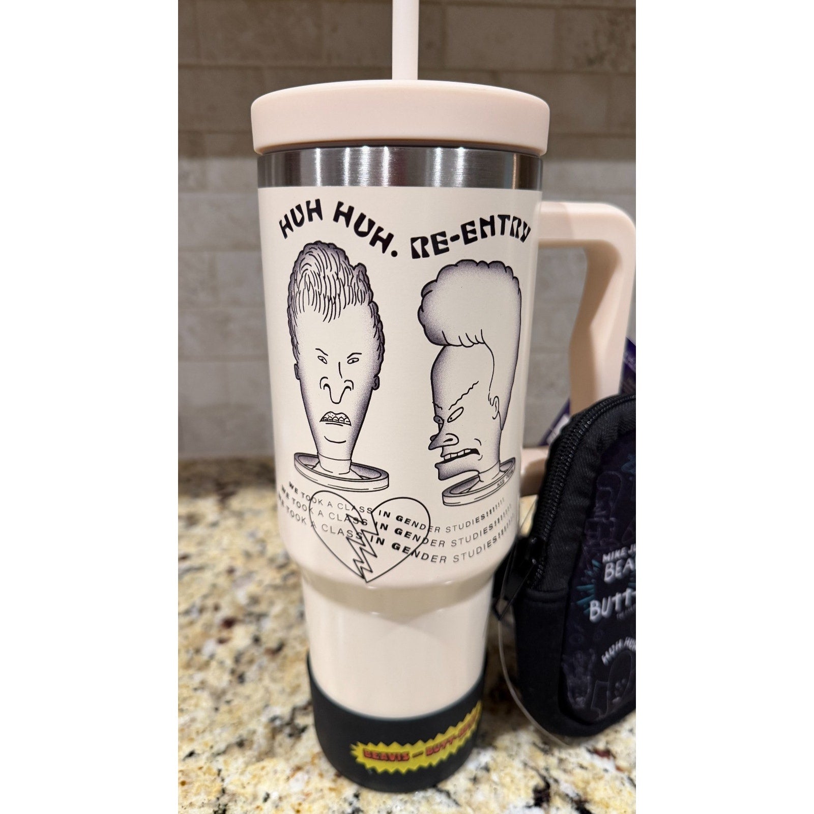 NWT Beavis & Butt-Head 40oz "Gender Studies" Hydration Bundle Tumbler