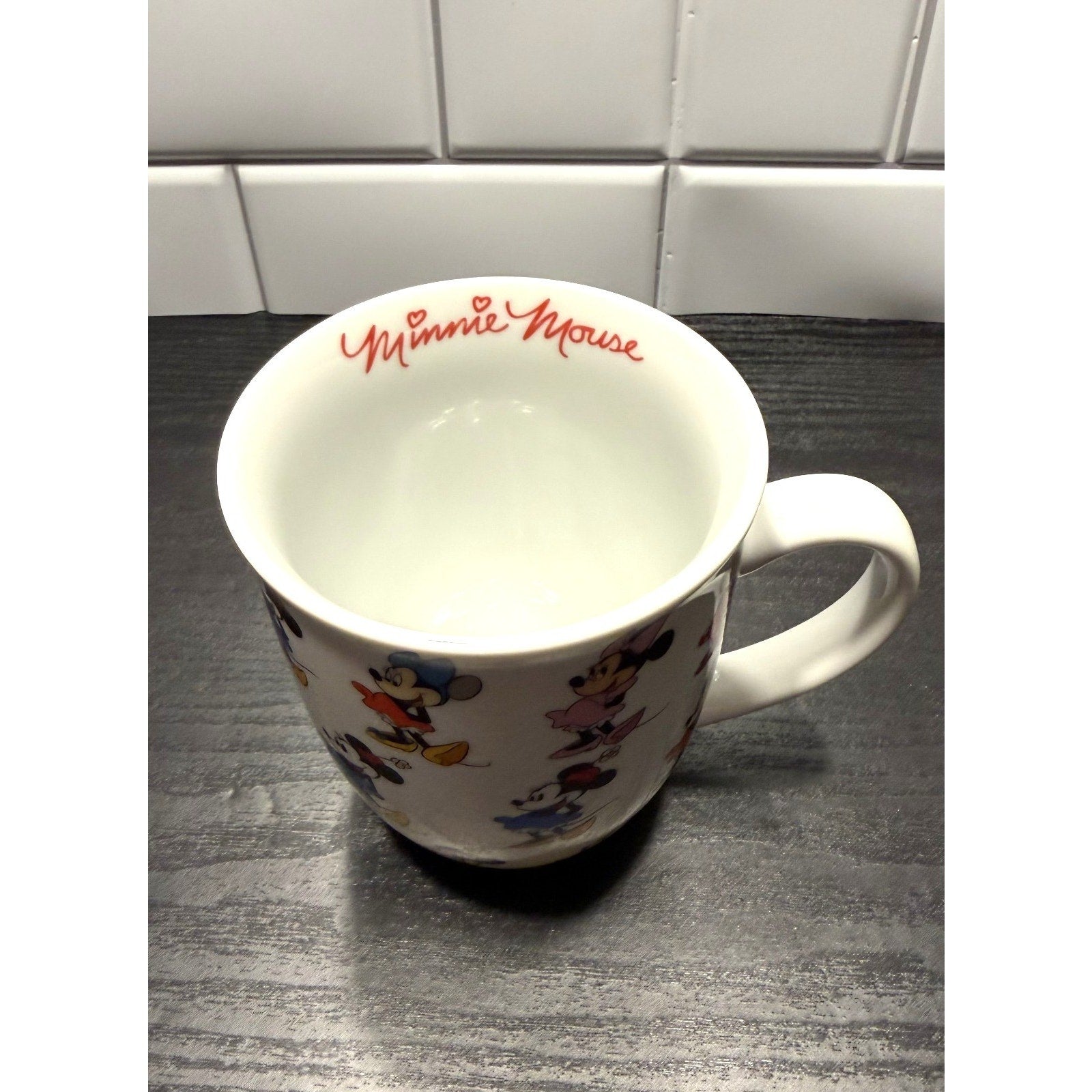 Disney Minnie Mouse Evolution Mug - Molded Ceramic 14 oz NEW