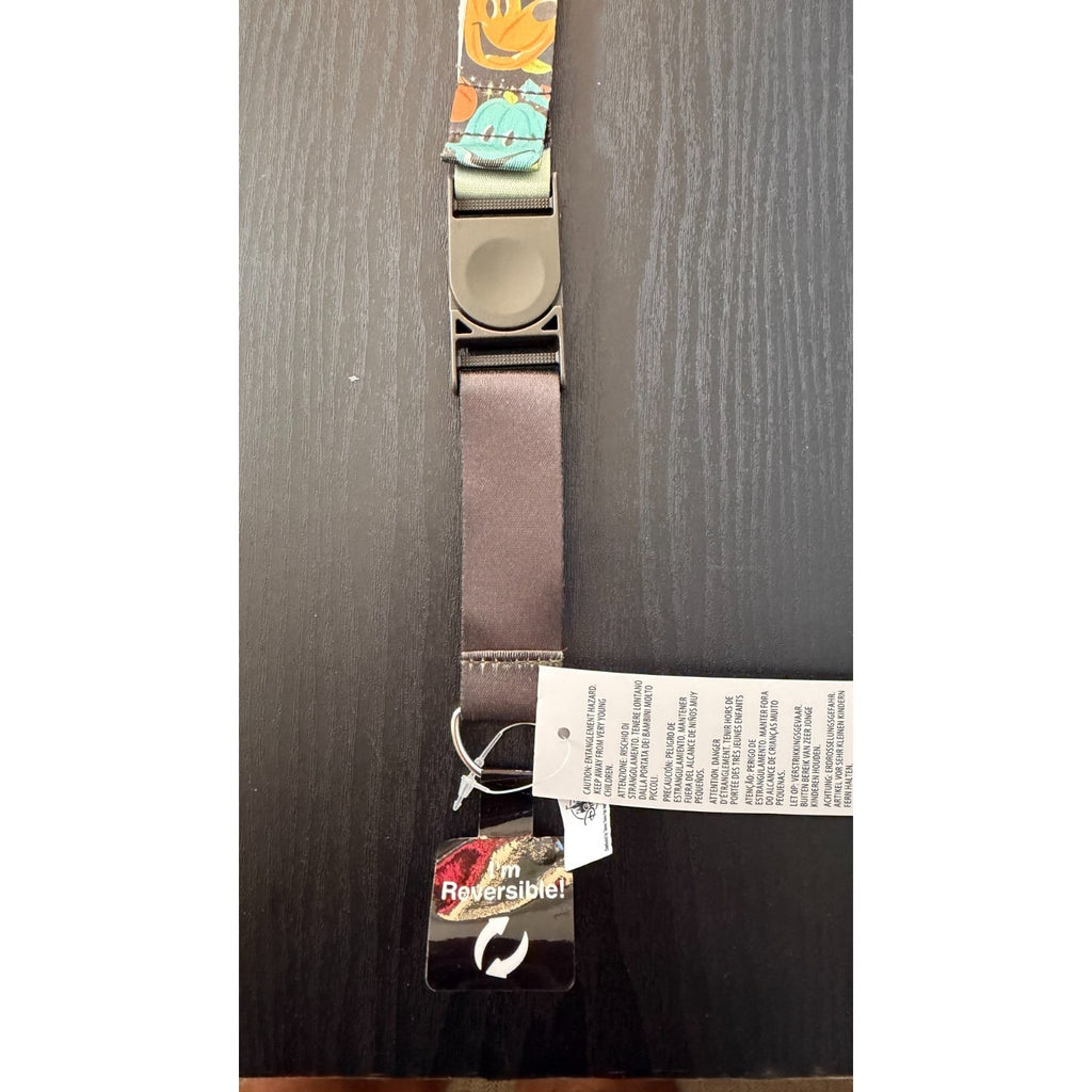Disney Parks Reversible Pin Trading Lanyard - Halloween Mickey and Friends NEW