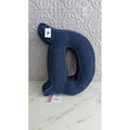 Disneyland 70th Anniversary Vault Collection Blue Sherpa "D" Letter Pillow NEW