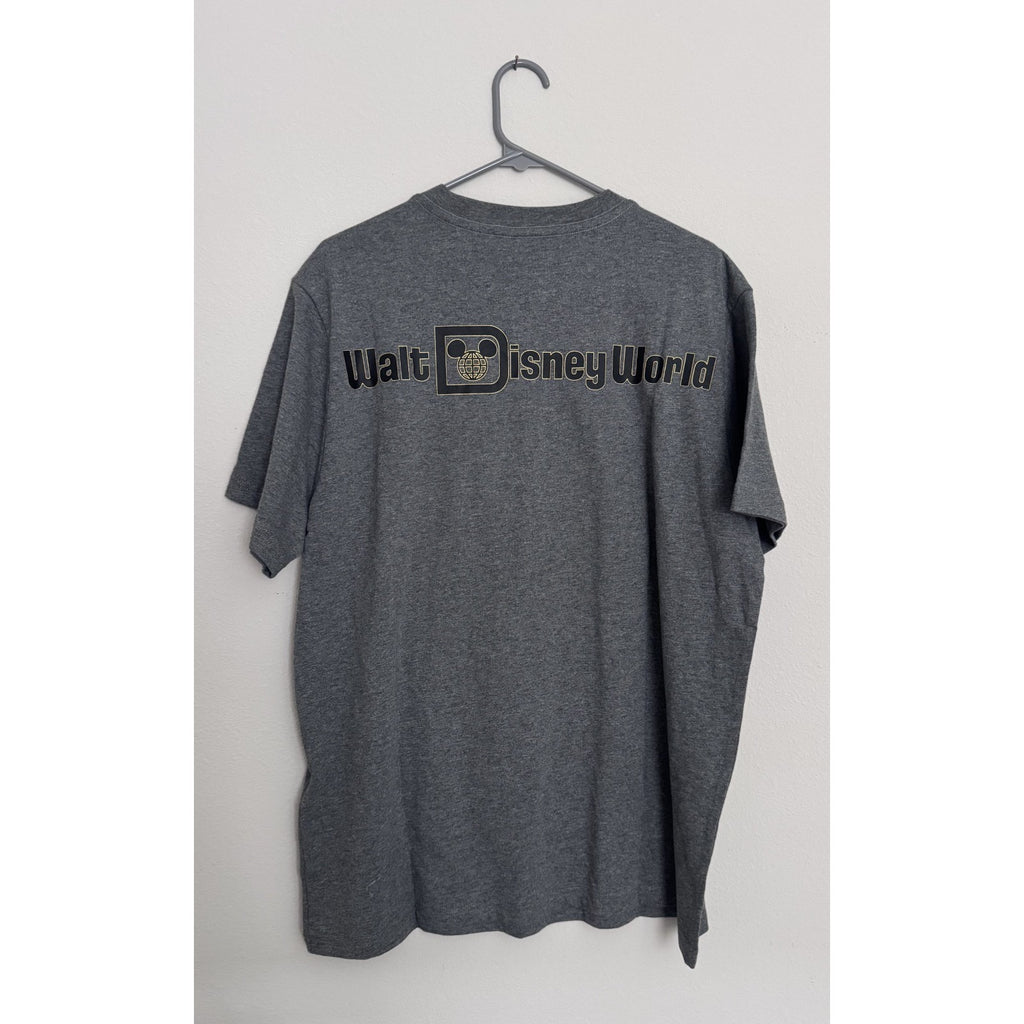 Walt Disney World Castle Embroidered D Gray T-Shirt (NWT) - Large