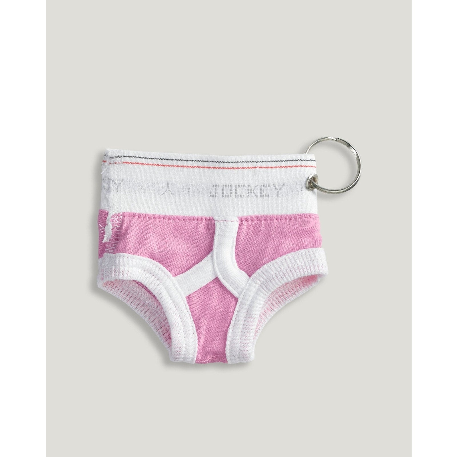 New Jockey Classic Brief Mini Keychain - Tiny Light Pink Cotton Underwear - NWT