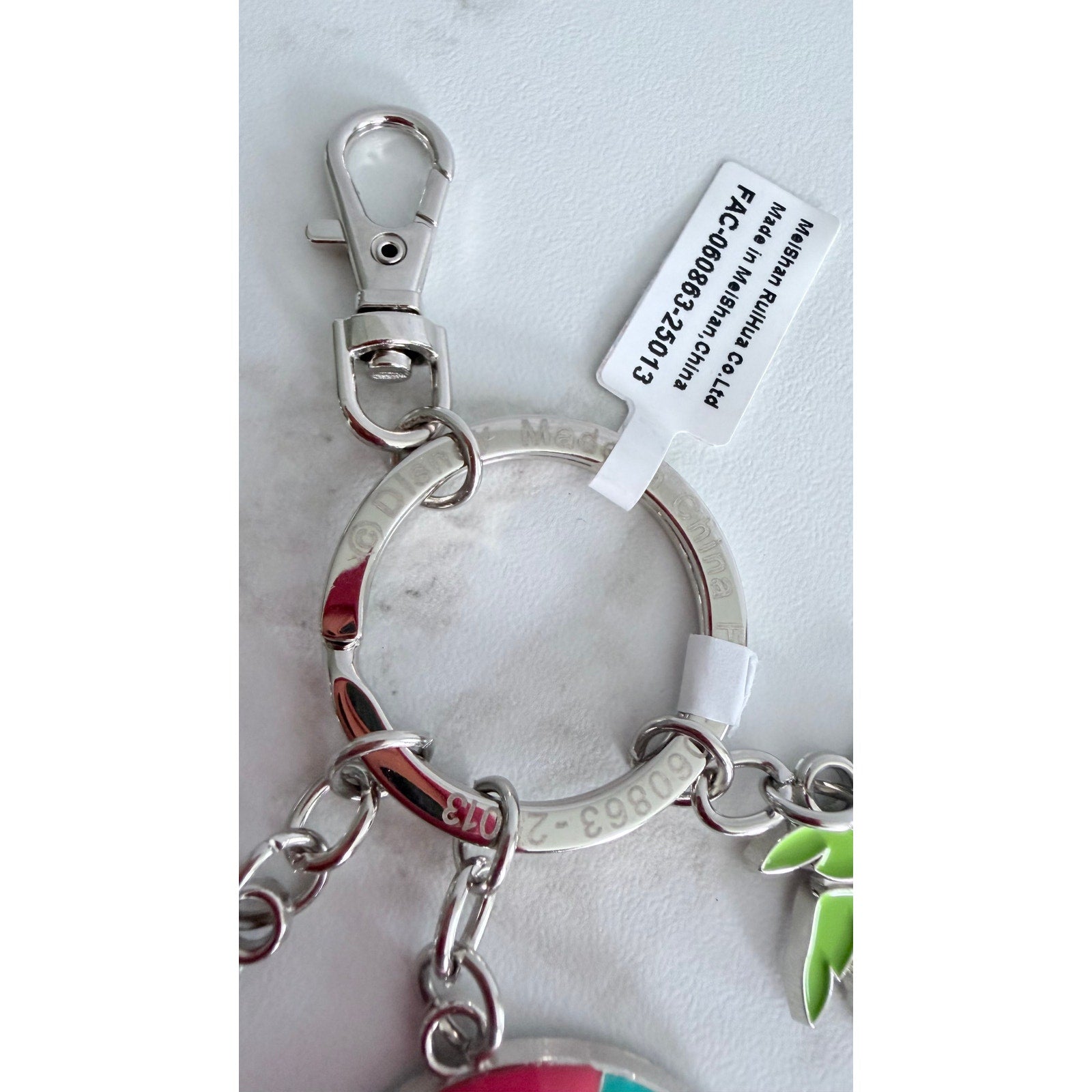 Disney Cruise Line Castaway Cay Beach Ball Charm Keychain NEW