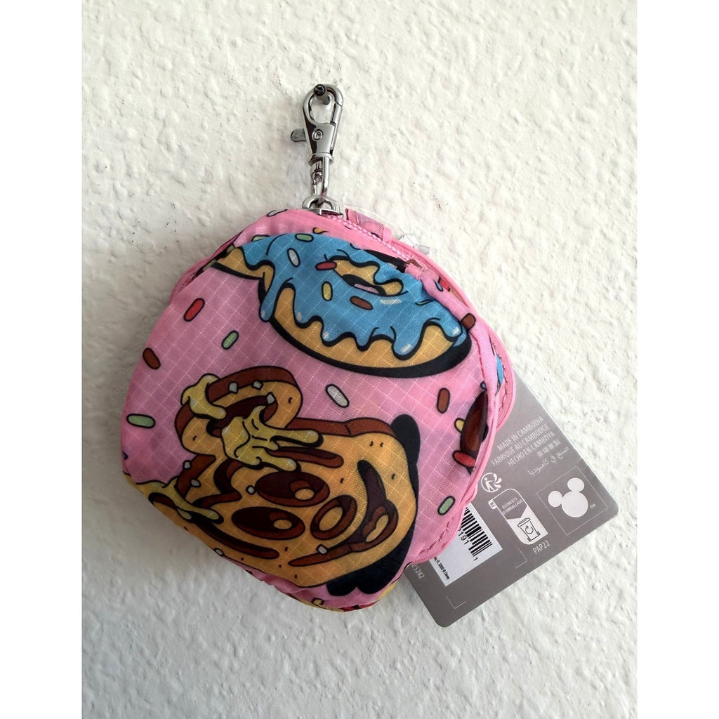 NEW Disney Parks Mickey Snacks Donut Reusable Packable Tote