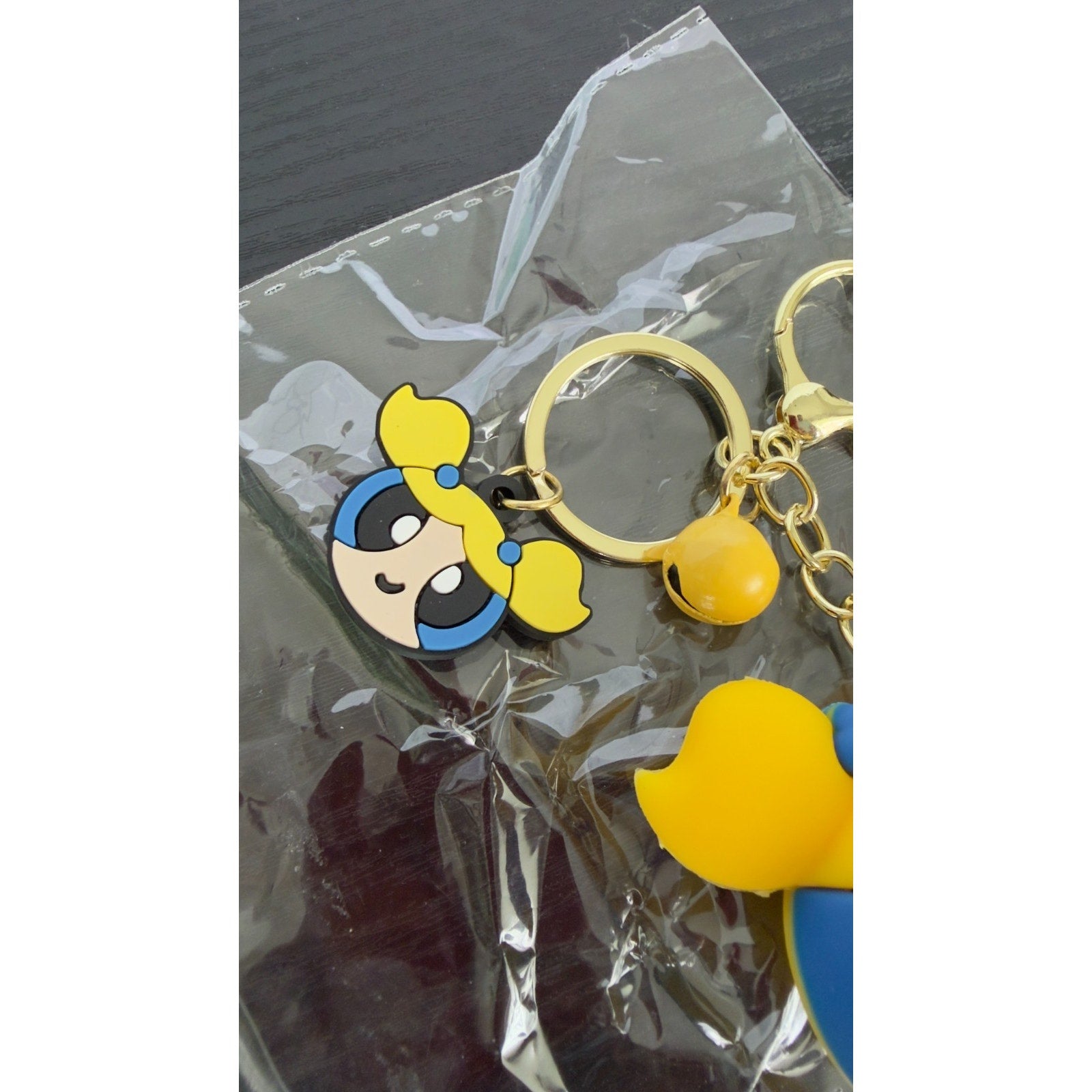 The Powerpuff Girls Bubbles Keychain - Bag Charm - NEW
