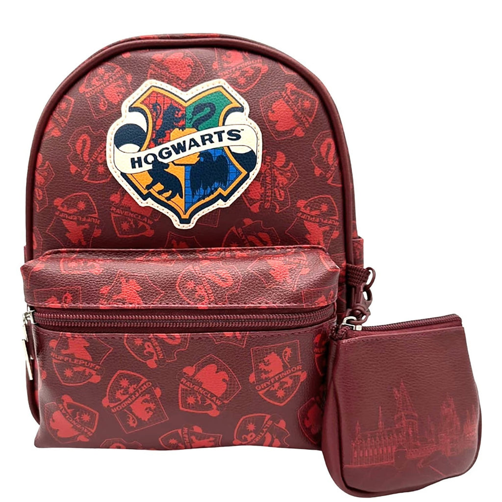 Harry Potter Hogwarts 10.5" Mini Backpack & Clip-On Coin Purse NWT