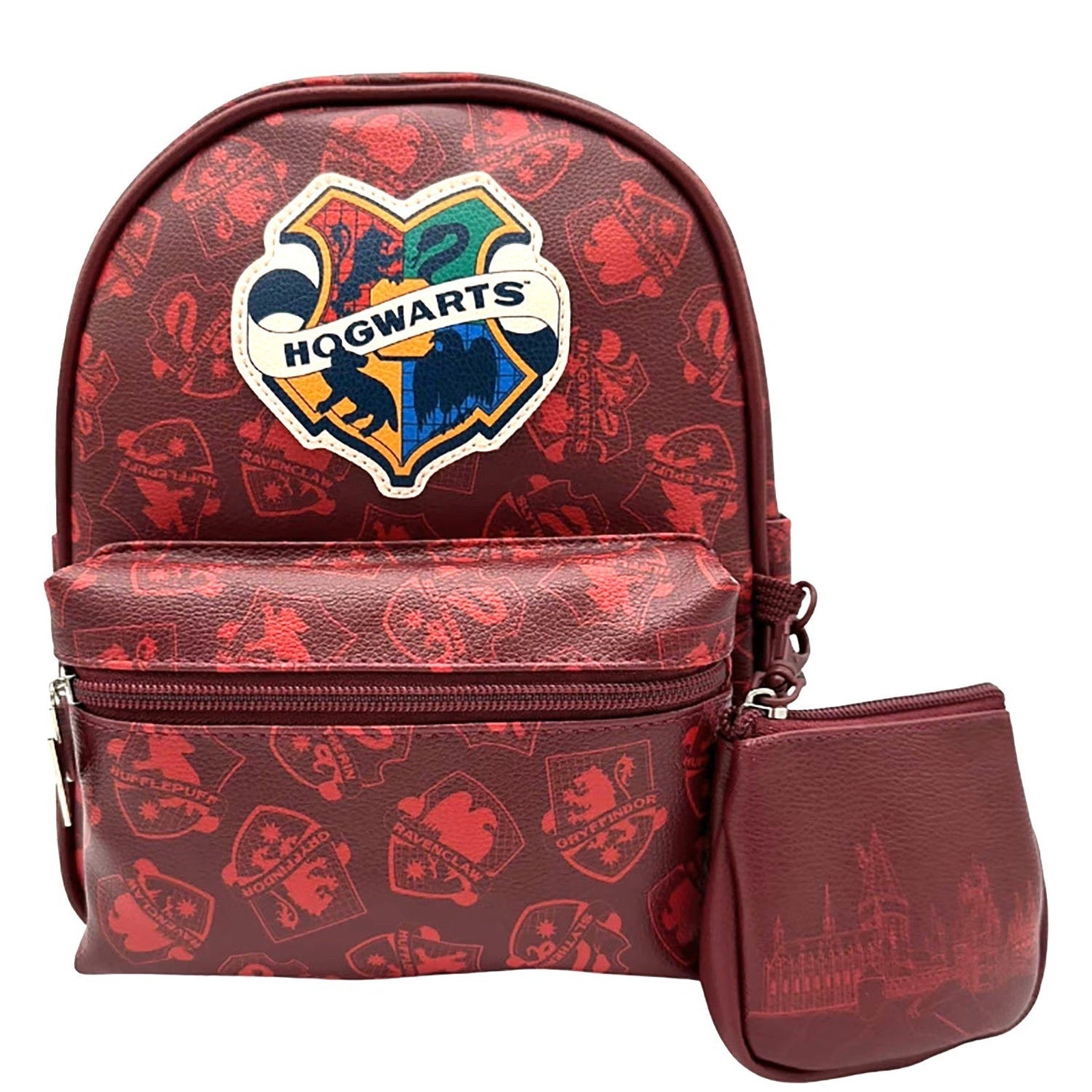 Harry Potter Hogwarts 10.5" Mini Backpack & Clip-On Coin Purse NWT