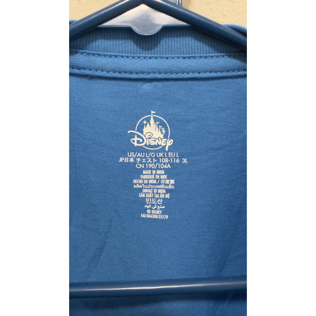Walt Disney World Mickey Mouse Castle Blue Long Sleeve Shirt NWT Large