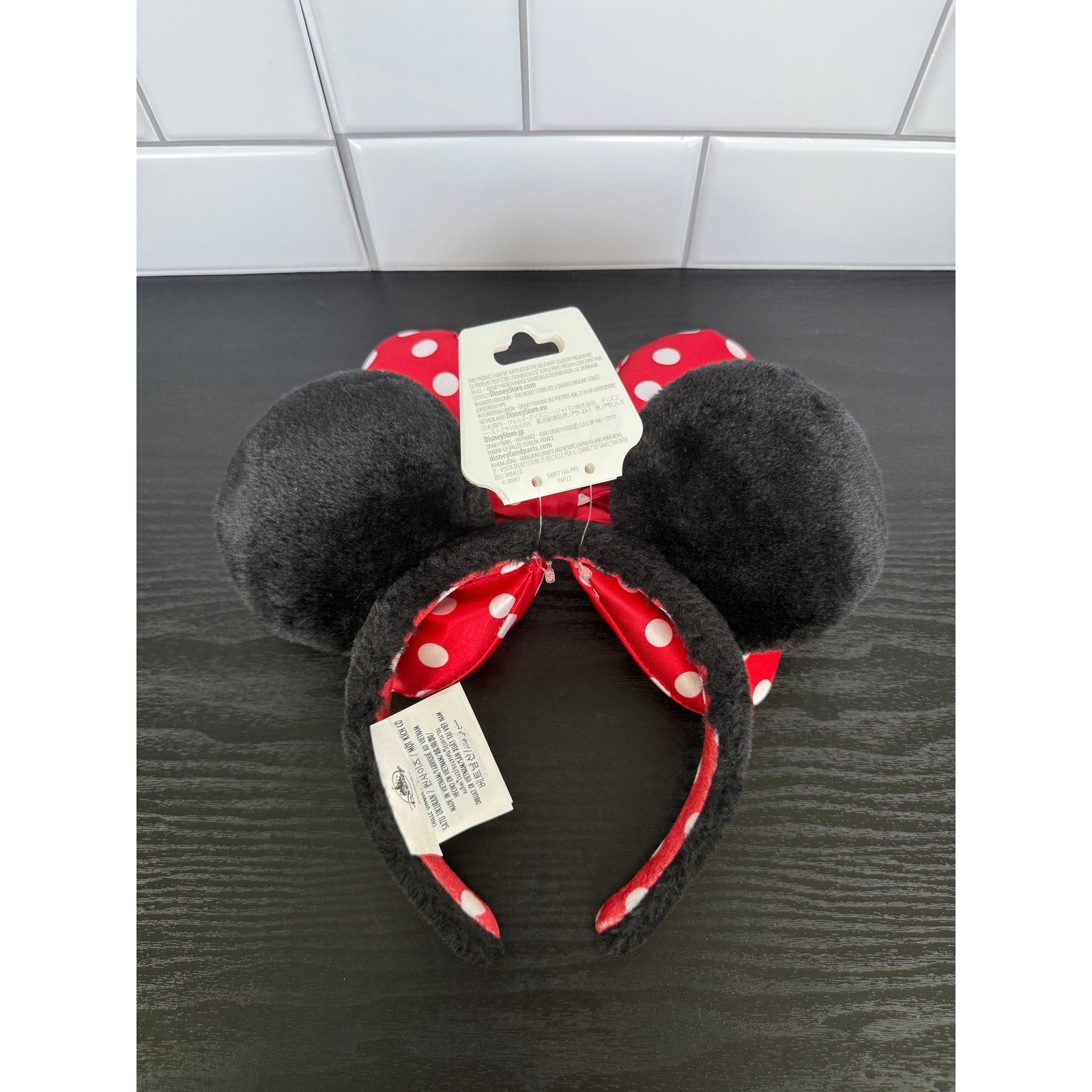 Disney Parks Minnie Mouse Plush Polka Dot Ear Headband – NWT
