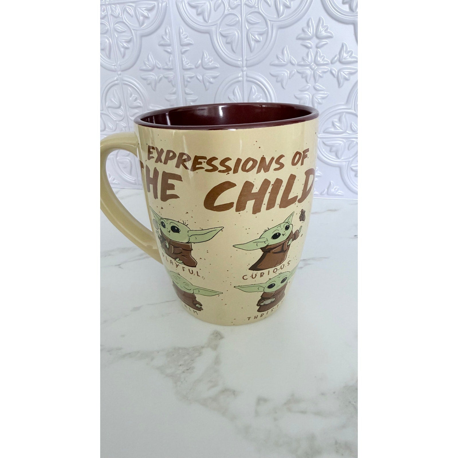 NEW Star Wars The Mandalorian Expressions of The Child 25 Oz Coffee Mug