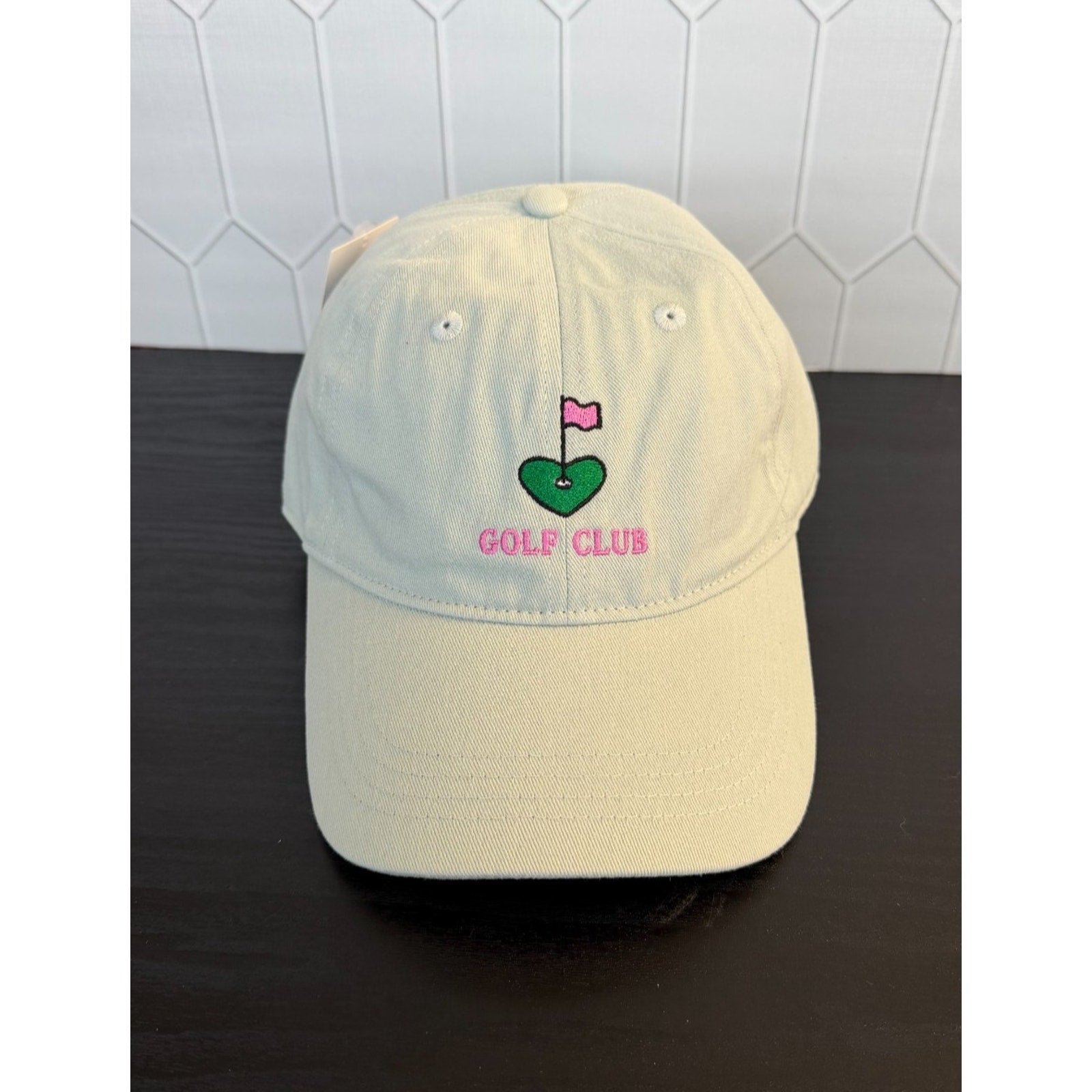 NEW Frasier Sterling "Golf Club" Adjustable Baseball Cap - Cream