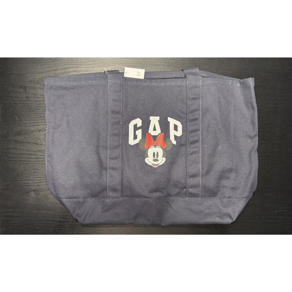 Gap x Disney Classic Minnie Mouse Blue Canvas Tote Bag NWT