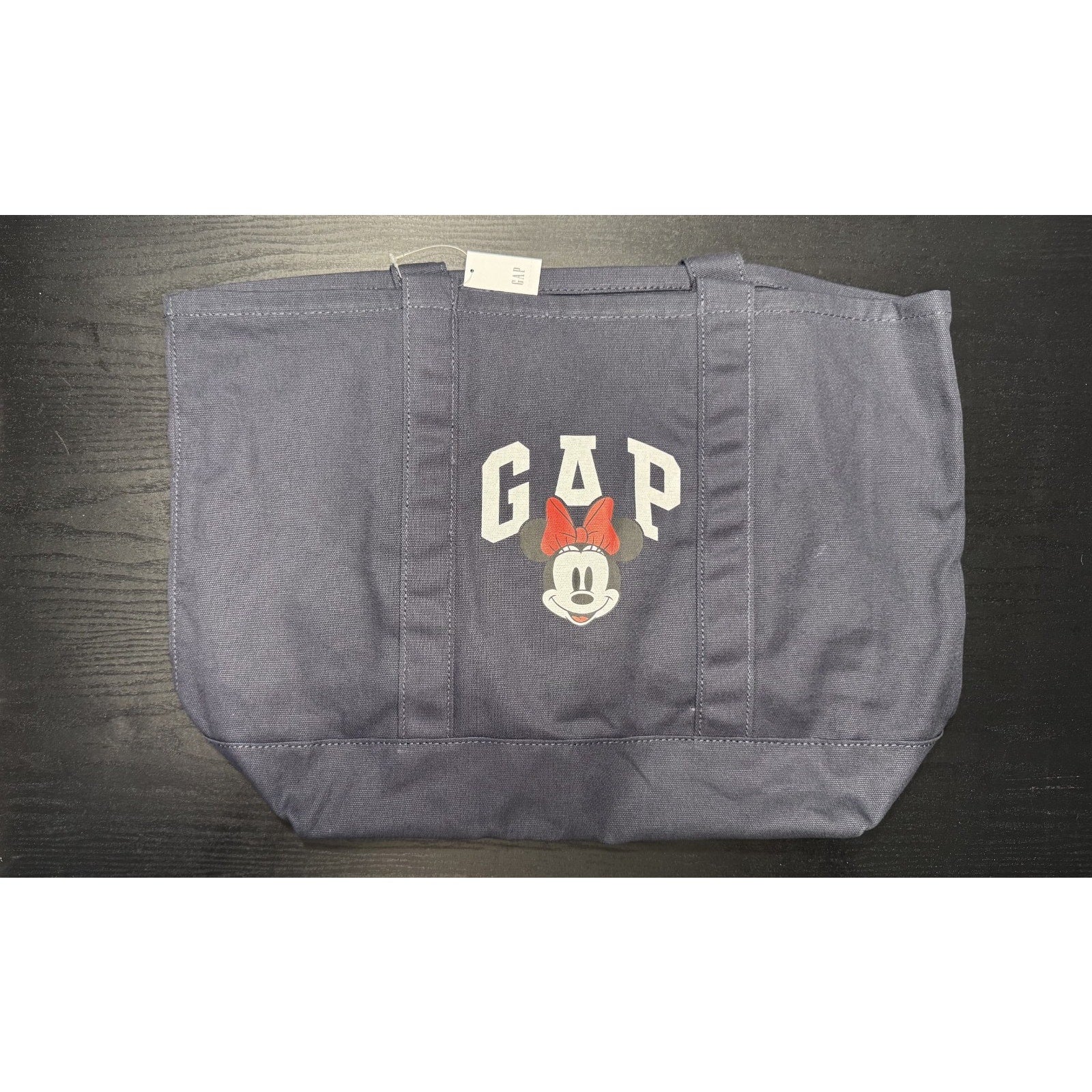 Gap x Disney Classic Minnie Mouse Blue Canvas Tote Bag NWT