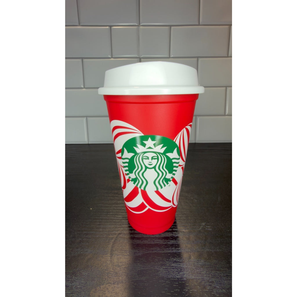 Starbucks 2024 Holiday Red Collectible Reusable Cup with Lid NEW