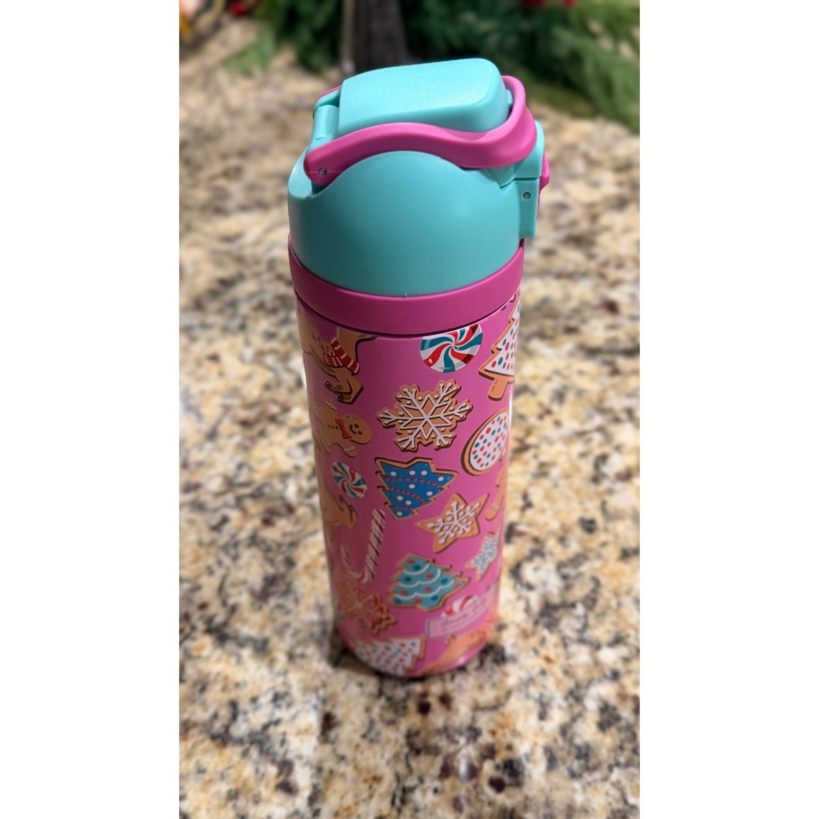 NWT Simply Belle "Christmas Sweets" Stainless Steel Bottle — 24 oz