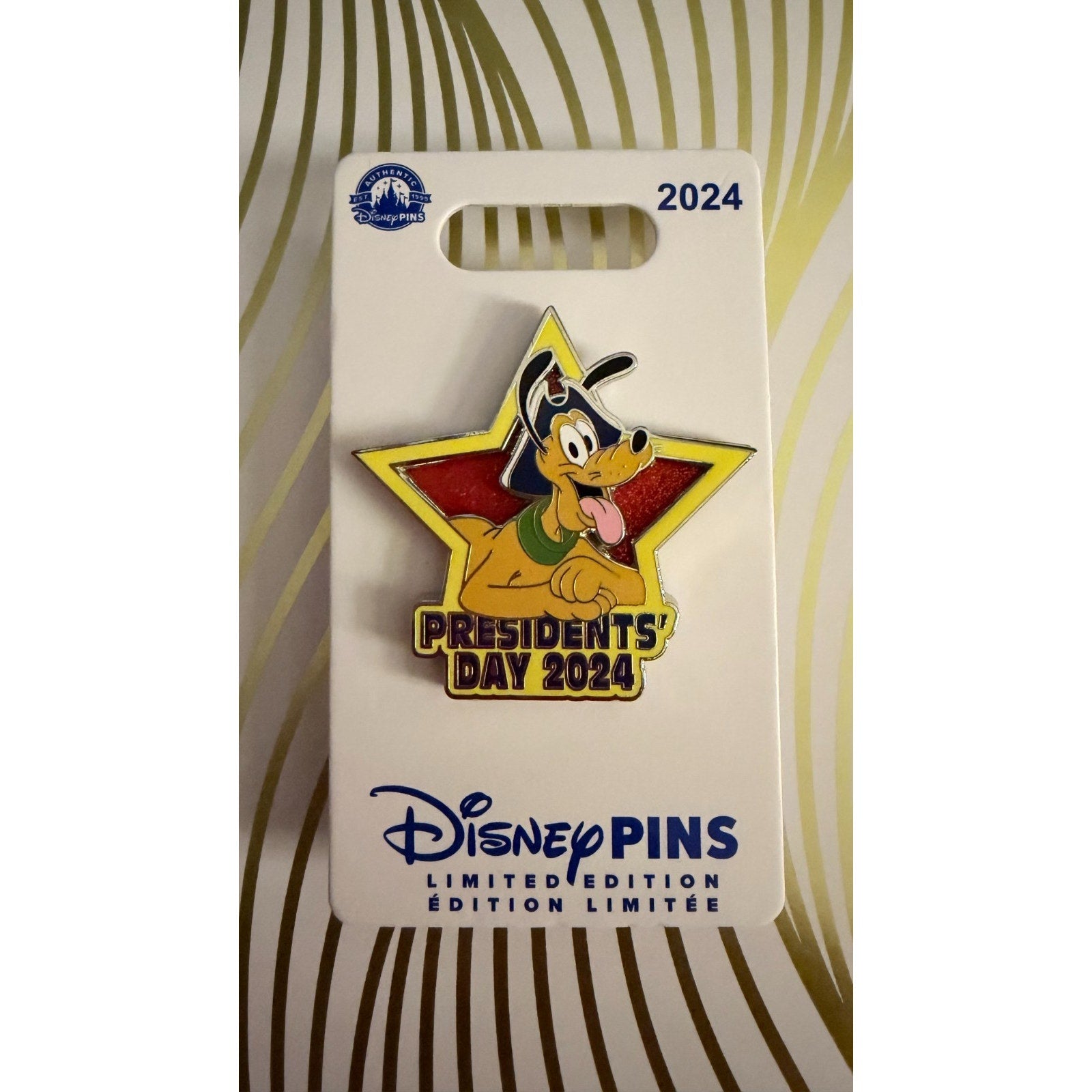 Disney Parks 2024 PRESIDENT’S DAY Pluto Limited Edition Pin NEW