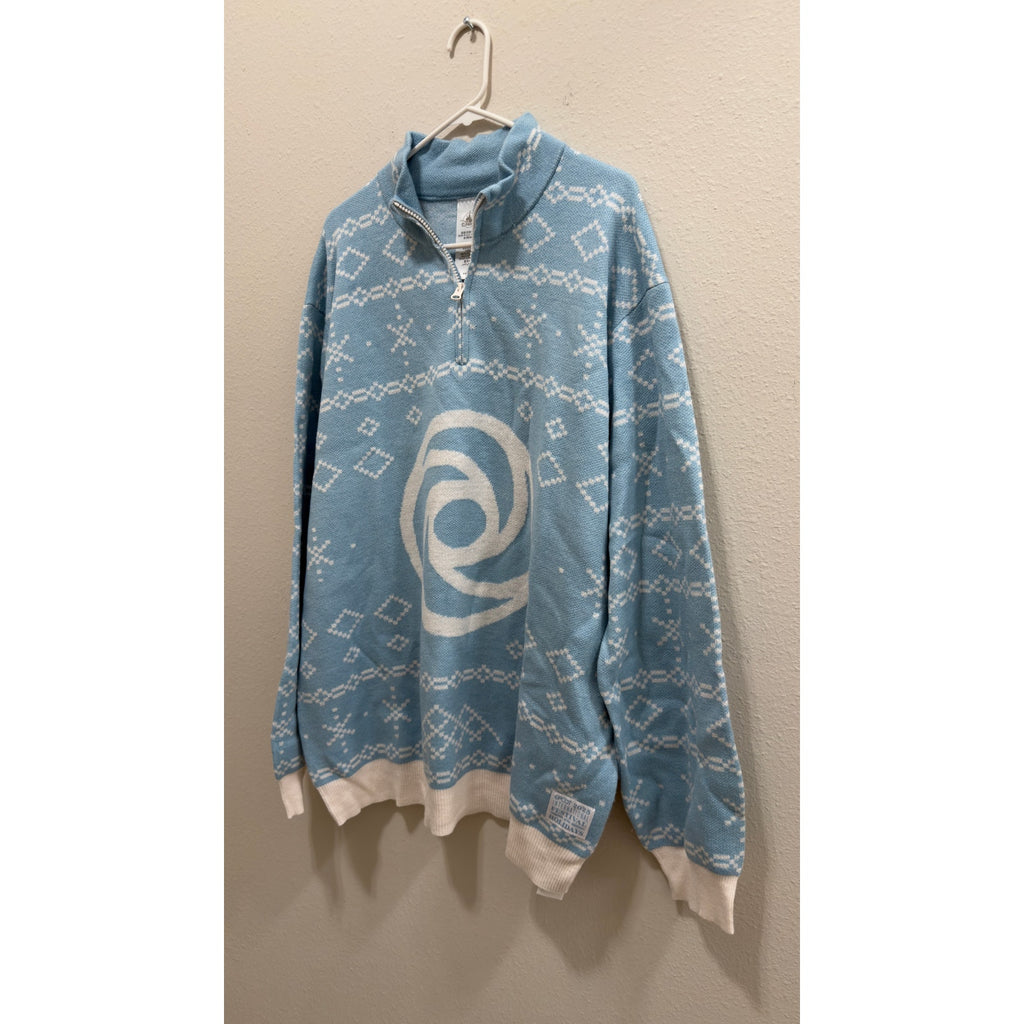 Disney Epcot Festival of the Holidays 2025 Quarter-Zip Sweater Large NWT