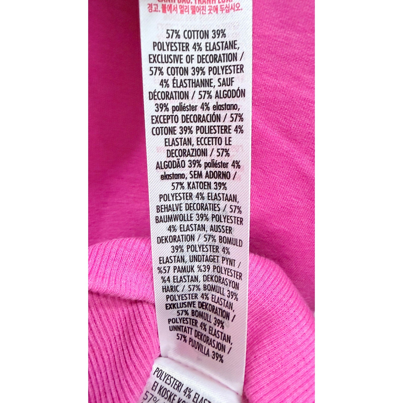 Walt Disney World The Most Magical Place on Earth Hot Pink Sweatshirt Large NWT
