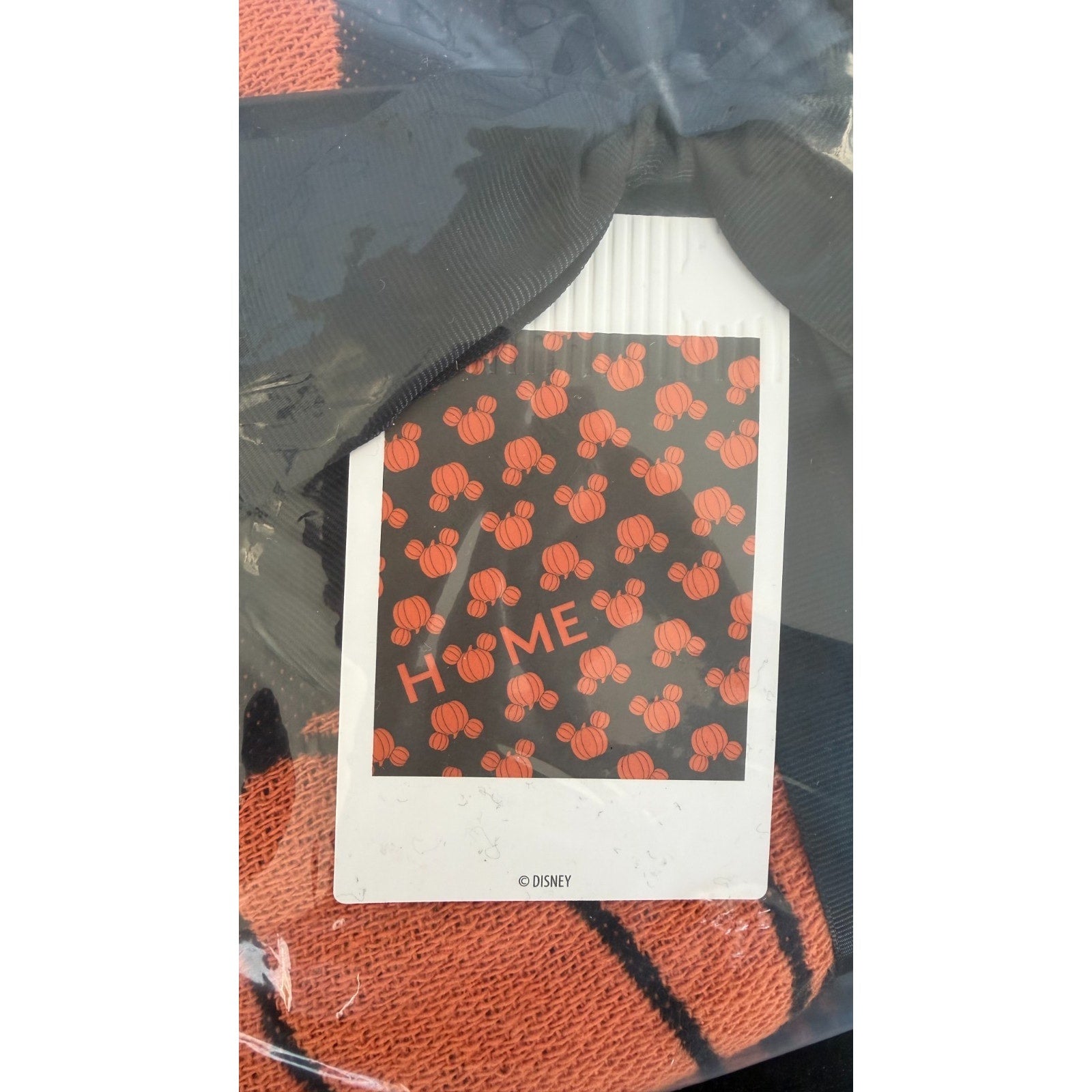 Disney Parks Mickey Halloween Home Pumpkin Throw 50x60 Blanket NEW