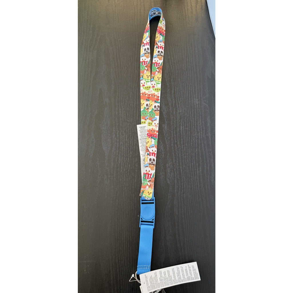 Disney Pin Trading Lanyard - Disney Munchlings Blue and White NEW