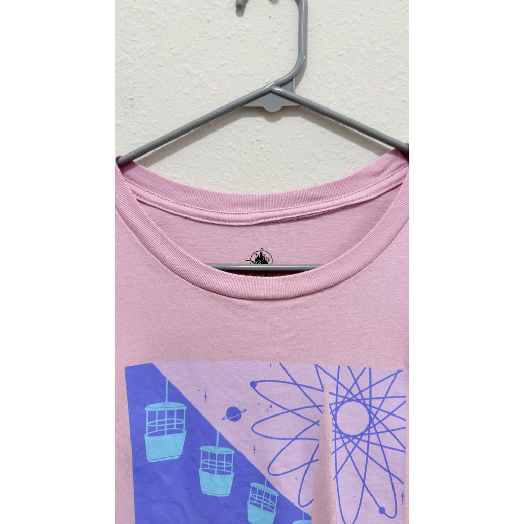 Disney Parks Tomorrowland Pink T-shirt Adult Unisex Large Preowned