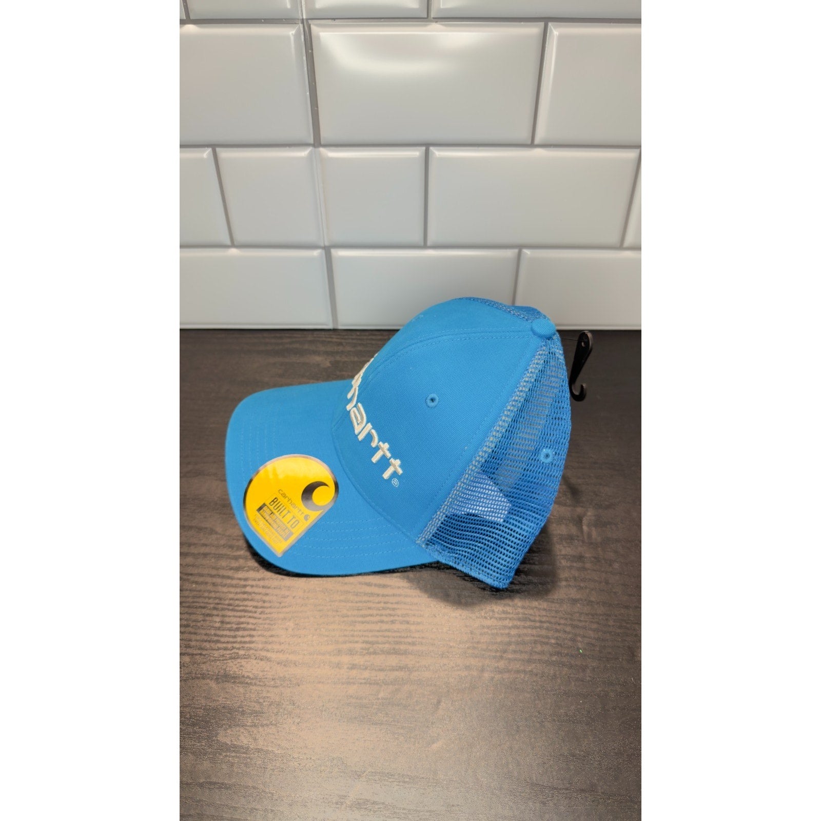 Carhartt Blue Lagoon Trucker Hat - Canvas & Mesh Logo Cap - NWT