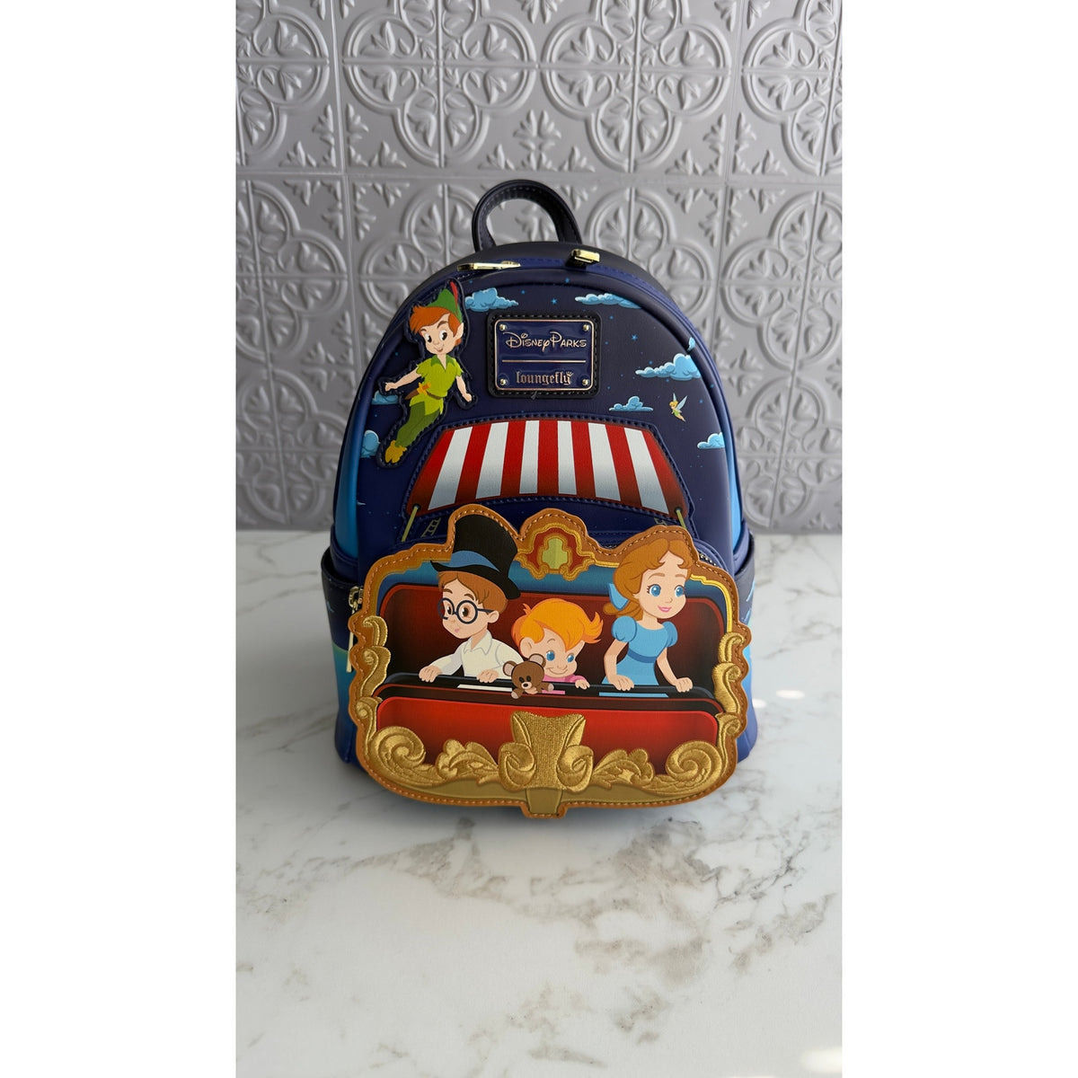 Disney Parks x Loungefly Peter Pan’s Flight Ride Mini Backpack NWT