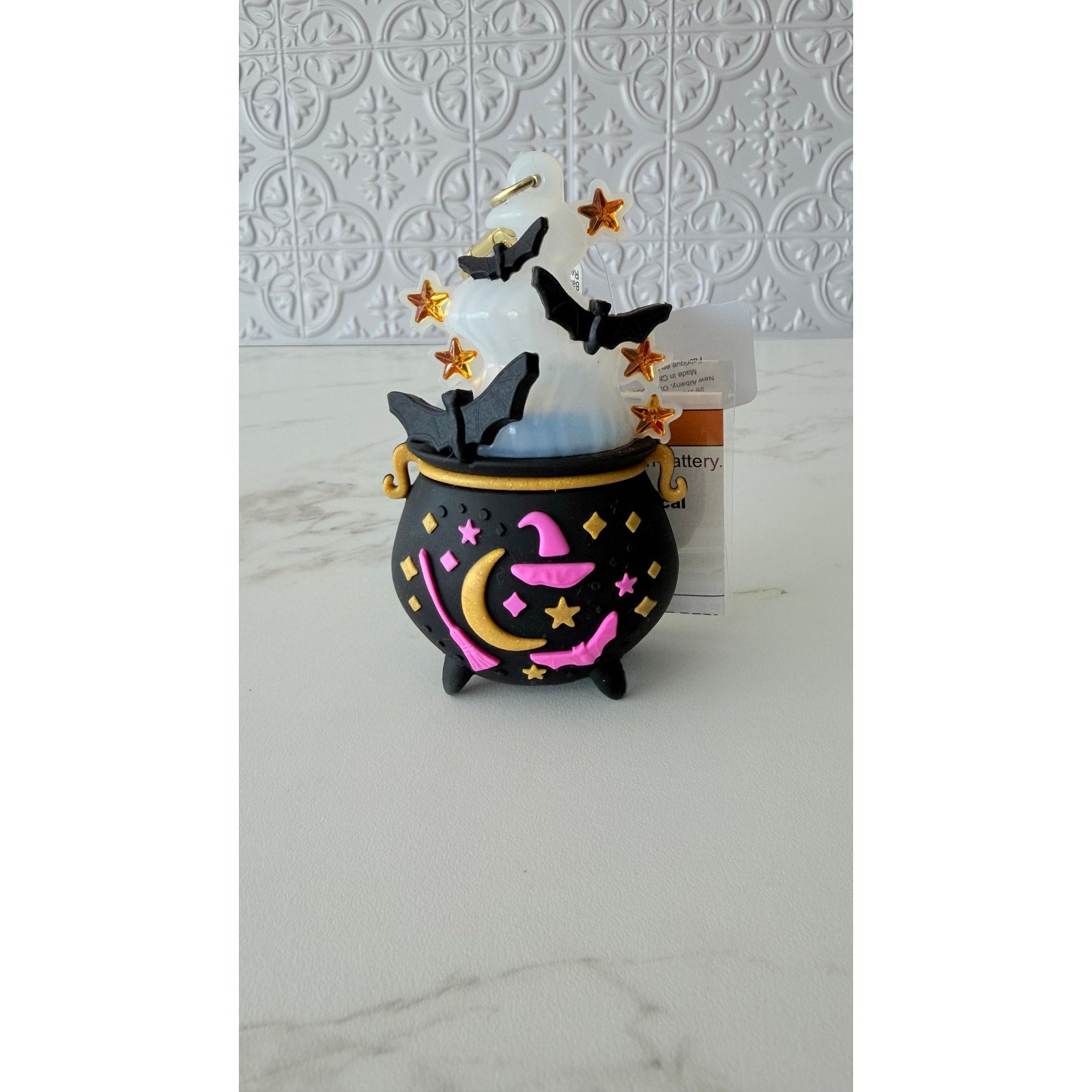 Bath & Body Works Light-Up Halloween Cauldron PocketBac Sanitizer Holder NWT