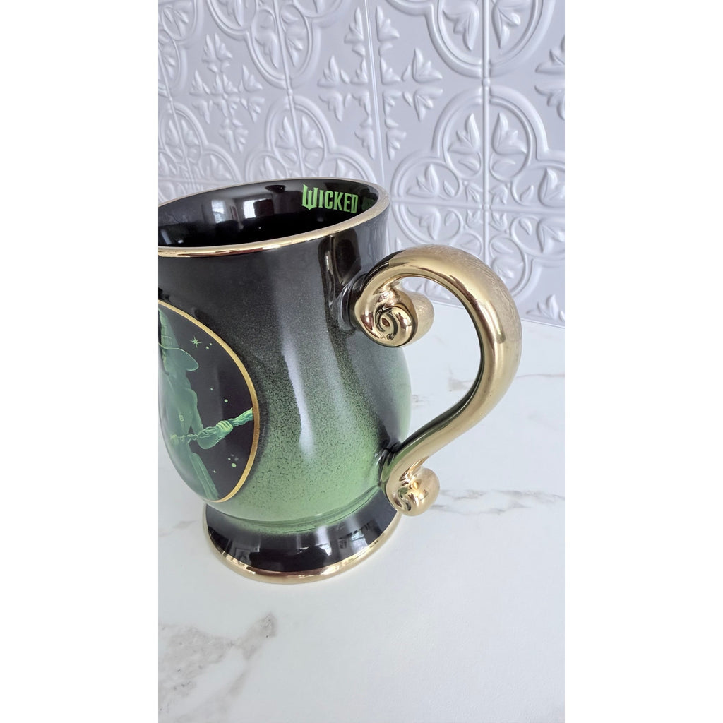 Wicked Movie Defying Gravity Elphaba Ceramic Mug 17.5 oz Silver Buffalo NEW